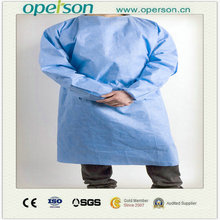 Vestido quirúrgico desechable de Nonwoven / SMS con diverso tamaño